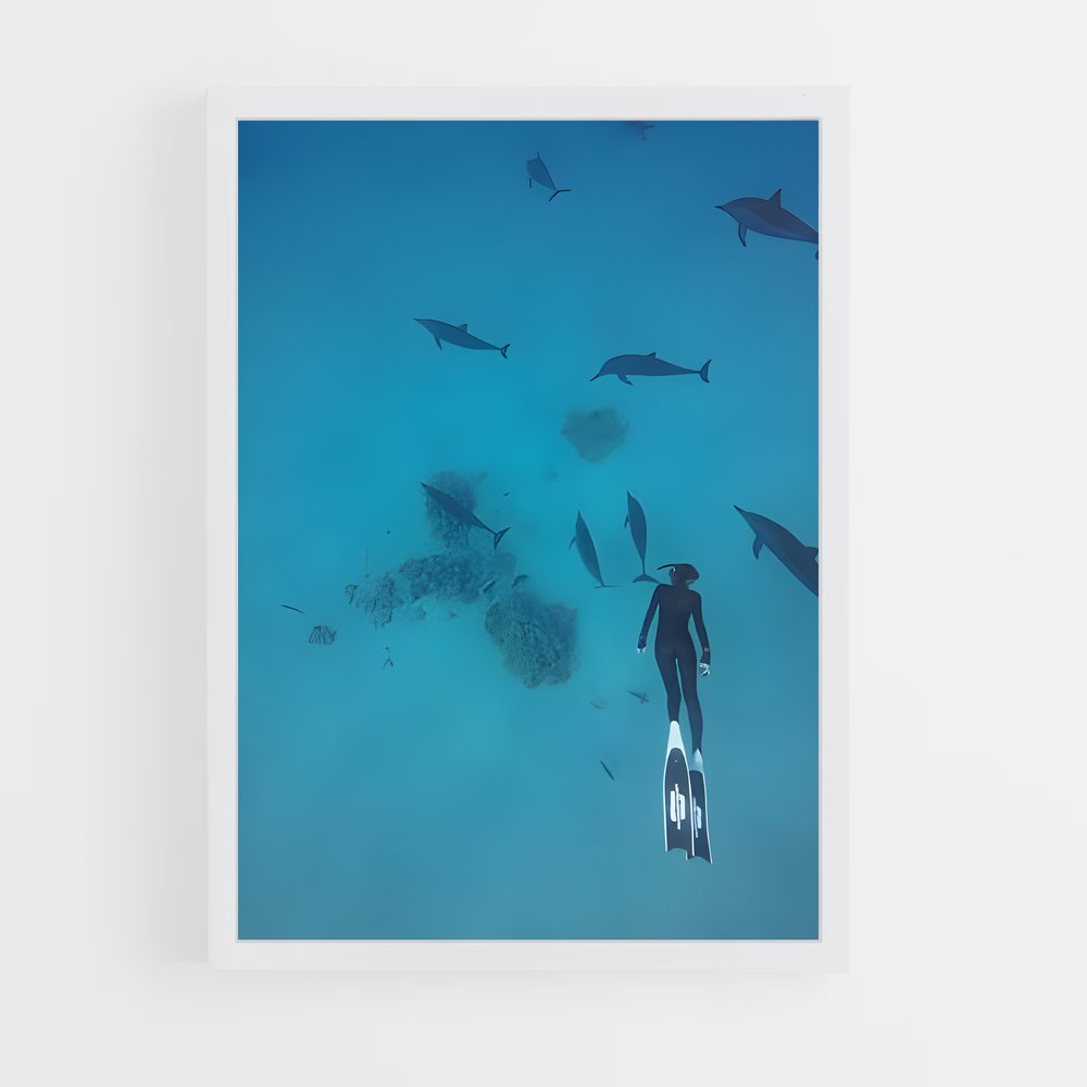 Poster Plongée avec les Prédateurs – affiche Plongeon depuis une plateforme (vue 3)